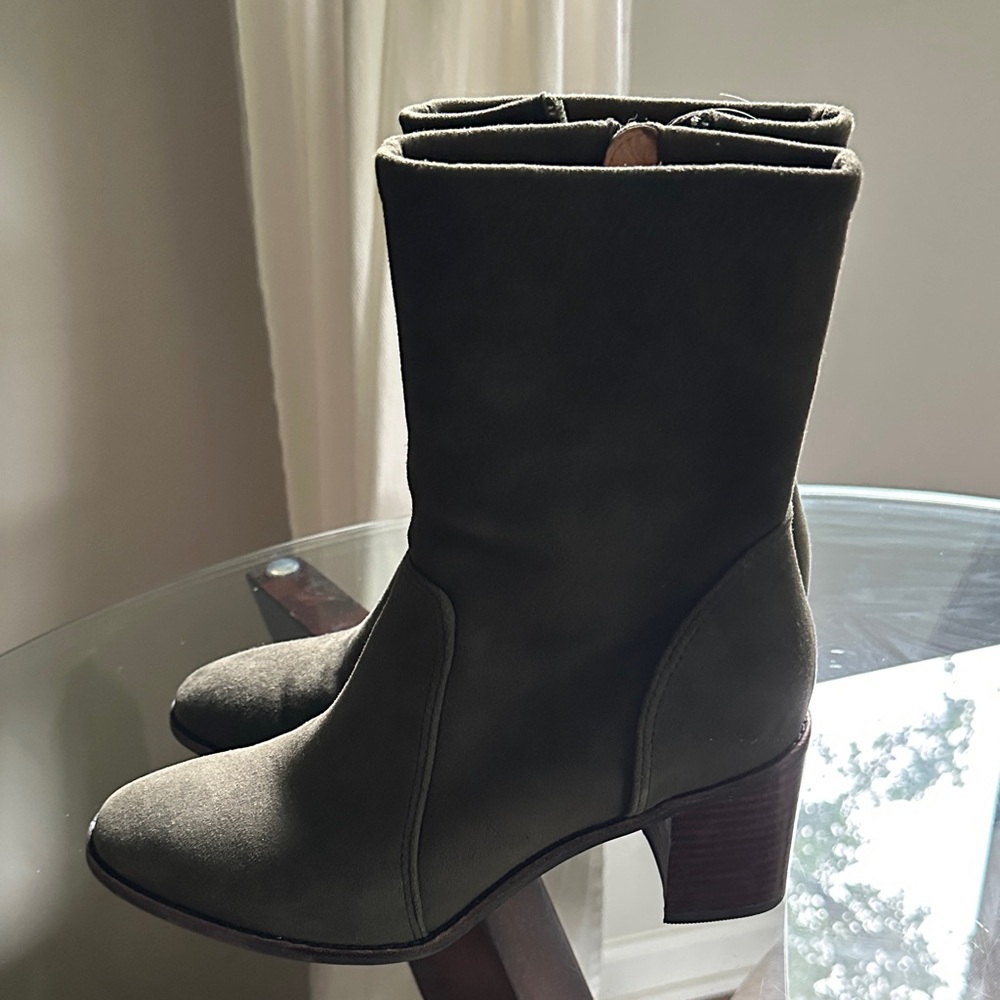 J. Jill Olive Green Heeled Boots